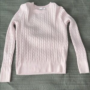 Pink cable knit sweater 🧶